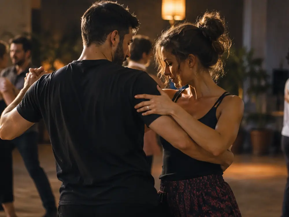 Prática de dança a dois